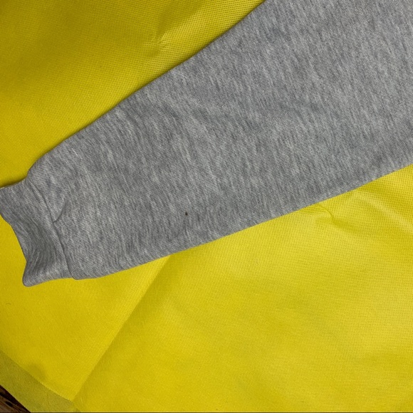 Half Zip Letter Graphic Colorblock sweatshirt NWOT - Picture 6 of 9